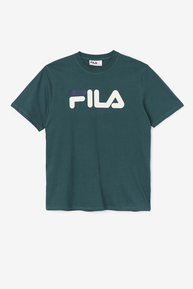 Fila T-Shirt Eagle Mens Green - India ZRJ-279145